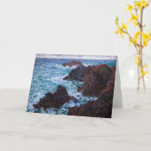 Carte Claude Monet - Les Rochers à Belle-Ile, Côte sauva (Fleur jaune)
