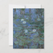 Carte Claude Monet - Lys d'eau (Devant)