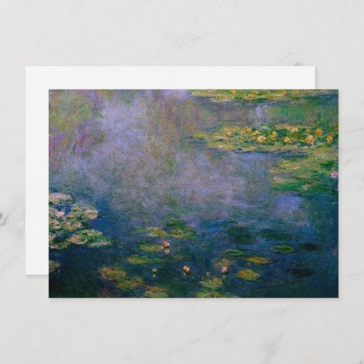 Carte Claude Monet - Lys d'eau (Devant / Derrière)