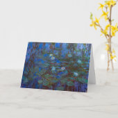 Carte Claude Monet - Lys d'Eau Bleue (Fleur jaune)