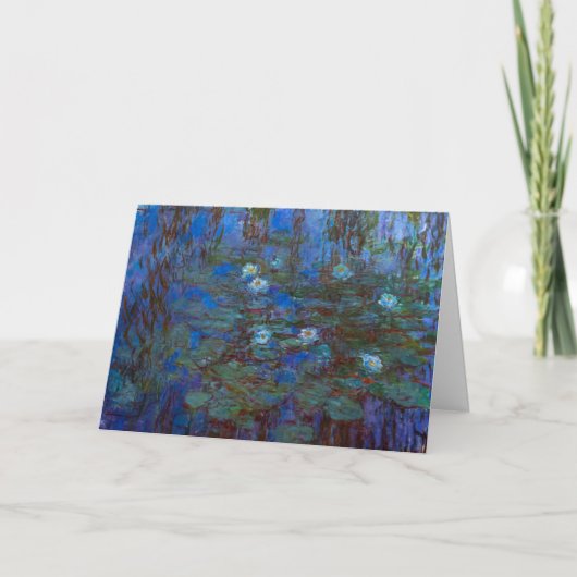 Carte Claude Monet - Lys d'Eau Bleue (Devant)