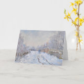 Carte Claude Monet // Neige à Argenteuil (Fleur jaune)