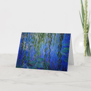 Carte Claude Monet - Nymphéas avec saule pleureur