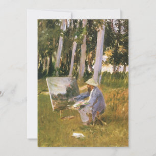 Carte Claude Monet Painting, Edge of a Wood par Sargent