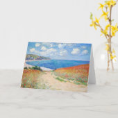 Carte Claude Monet - Path in Wheat Fields at Pourville (Fleur jaune)