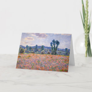 Carte Claude Monet - Poppy Field 1890 (Giverny)