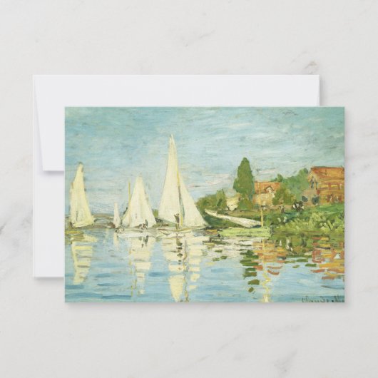 Carte Claude Monet. Régates à Argenteuil (Devant)