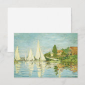 Carte Claude Monet. Régates à Argenteuil (Devant / Derrière)