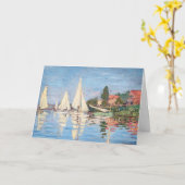 Carte Claude Monet - Régates à Argenteuil (Fleur jaune)