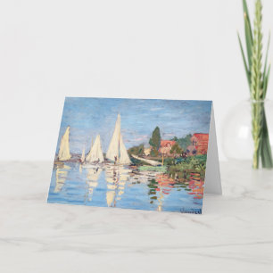 Carte Claude Monet - Régates à Argenteuil