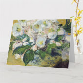 Carte Claude Monet - roses de Noël (Fleur jaune)