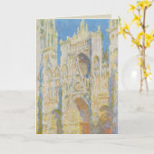 Carte Claude Monet Rouen Cathedral Portal Morning Light (Fleur jaune)