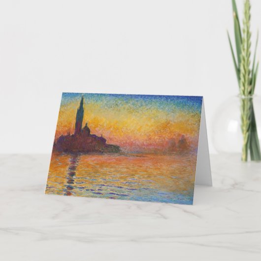 Carte Claude Monet - San Giorgio Maggiore à Dusk (Devant)