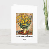 Carte Claude Monet : Topinambours (Dos)