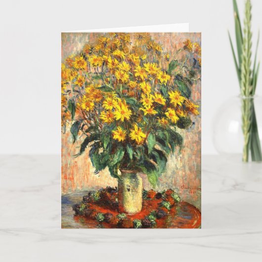 Carte Claude Monet : Topinambours (Devant)