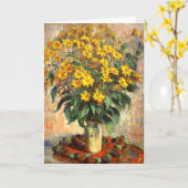 Carte Claude Monet : Topinambours (Fleur jaune)