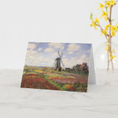 Carte Claude Monet | Tulip Fields Rijnsburg Windmill (Fleur jaune)