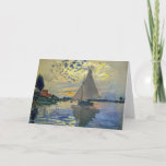 Carte Claude Monet - Voilier au Petit-Gennevilliers