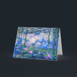 Carte Claude Monet - Water Lilies, 1919,<br><div class="desc">Célèbre tableau de Water Lilies,  1919. par Claude Monet.</div>