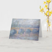 Carte Claude Monet | Waterloo Bridge, Londres, à Sunset (Fleur jaune)