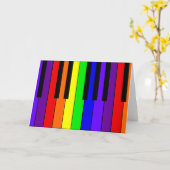 Carte Clavier d'arc-en-ciel (Fleur jaune)
