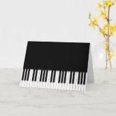 Carte - Clavier de Piano (Fleur jaune)
