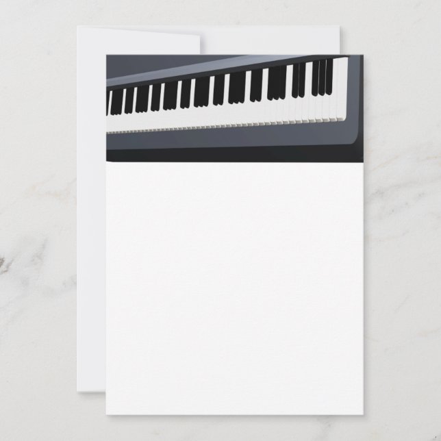 Carte Clavier de piano électrique (Devant)