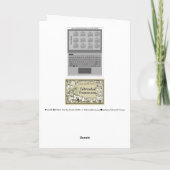 Carte Clavier d'ordinateur portable argenté Calendrier 2 (Dos)
