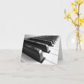 Carte Clavier - noir et blanc (Fleur jaune)