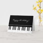 Carte Clavier pour piano (Fleur jaune)