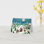 Carte Claymation Krampus (Fleur jaune)