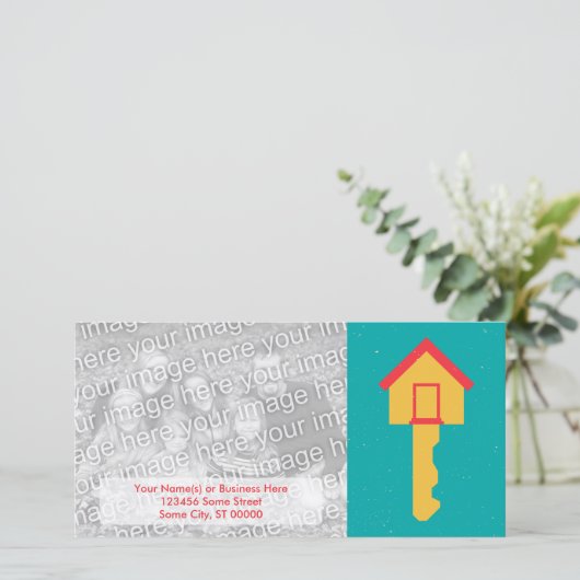 Carte clé d'accueil (Debout devant)