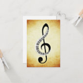 Carte Clé en acier avec Touches de piano (Devant/Arrière en situation)