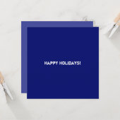 Carte Clean Blue Corporate QR Code (Devant/Arrière en situation)