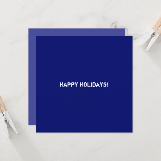 Carte Clean Blue Corporate QR Code (Devant/Arrière en situation)