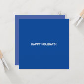 Carte Clean Blue Corporate QR Code (Devant/Arrière en situation)