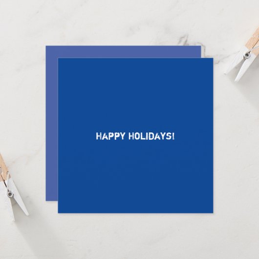 Carte Clean Blue Corporate QR Code (Devant/Arrière en situation)