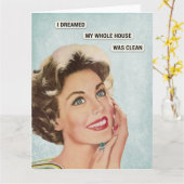 Carte Clean House Dream (Fleur jaune)