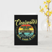 Carte Clearwater Beach Floride - Summer Clearwater Beach (Fleur jaune)