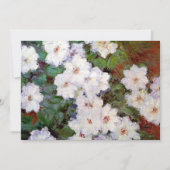 Carte Clematis, 1887, tableau de Monet, (Devant)