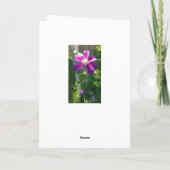 Carte Clématite pourpre de fleur de soeur de joyeux (Dos)