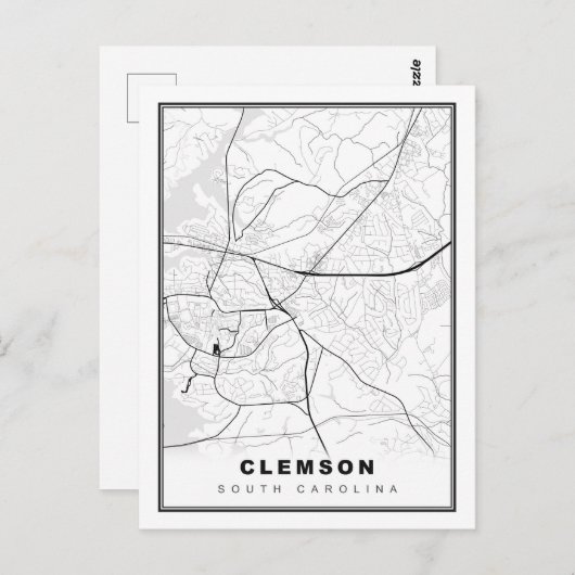 Carte Clemson (Devant / Derrière)