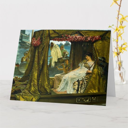 Carte Cléopâtre et Anthony 1883 (Fleur jaune)