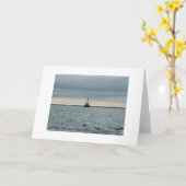 Carte Cleveland Ledge Lighthouse, Buzzards Bay MA. (Fleur jaune)