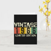 Carte Clic 60 Birthday Decorations Men 60yr 1966 60th Bi (Fleur jaune)