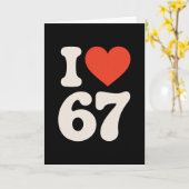 Carte Clic 67 Mème - J'aime Six Sept (Fleur jaune)
