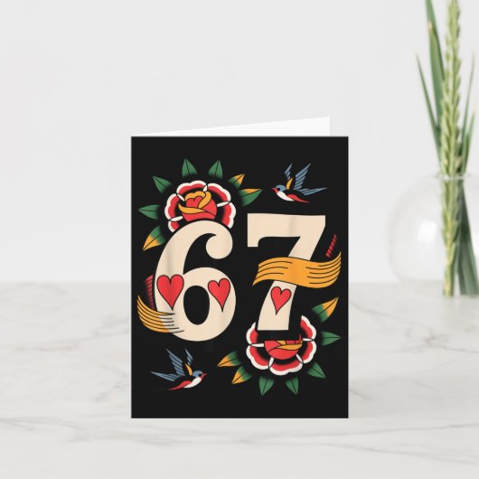 Carte Clic 67 Tattoo Six Seven Valentines Day Ker  (Devant)