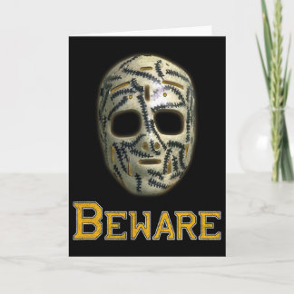 Carte Clic 70s Hockey Mask Boston Cheevers Stitches Bewa