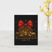 Carte Clic Nativity Scene – Greatest Gift Matthew 1_21 (Fleur jaune)