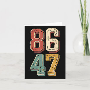 Carte Clic vintage 8647 Retro 86 47 Président Trump